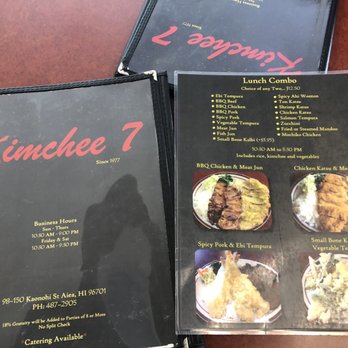 Kim Chee Restaurant 7 - Korean Near Me - Aiea, Hawaii