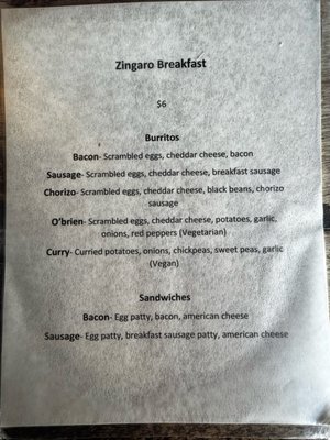 Menu photo 3 Caffe Zingaro Seattle, WA