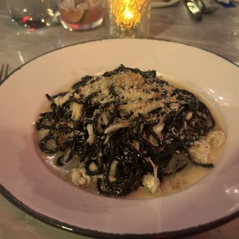 Gatsby's Landing Times Square - Crab pasta it was kind of hard to taste the crab and the spice but the noodles were great - New American Near Me - New York, New York