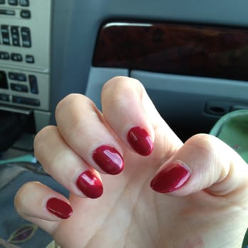 Luxury Nail Spa - Gel manicure. At 3 weeks, polish began to peel off. Only 1 chip in all that time! - Nail Salons Near Me - Dayton, Ohio