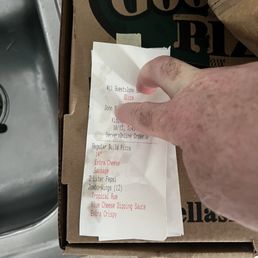 The receipt for someone else's order..