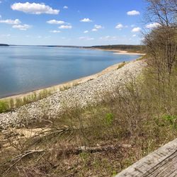 Bob Shetler Recreation Area - View of the beach from behind the Visitor Center