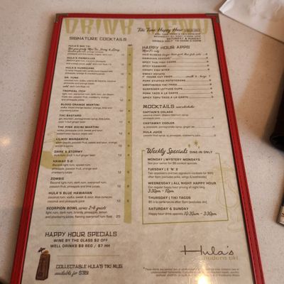 Menu photo 8 Hula's Modern Tiki - High Street Phoenix, AZ Menu photo 8 Hula's Modern Tiki - High Street Phoenix, AZ