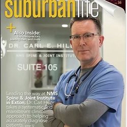 Carl Hiller- NMS Spine and Joint Institute - Dr. Hiller on the Cover of  the 11/22 Suburban Life Magazine