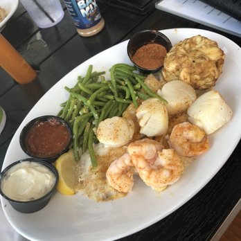 The Lighthouse Restaurant & Dock Bar - Ultimate Seafood Platter (Angry Style Crab Cake - Bars Near Me - Solomons, Maryland The Lighthouse Restaurant & Dock Bar - Ultimate Seafood Platter (Angry Style Crab Cake - Bars Near Me - Solomons, Maryland