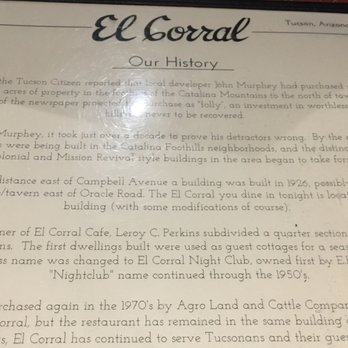 El Corral - Their story - Steakhouses Near Me - Tucson, Arizona El Corral - Their story - Steakhouses Near Me - Tucson, Arizona