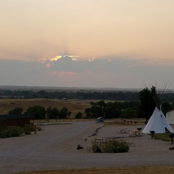 7th Ranch Rv Camp - Sunset view from our site... - Campgrounds Near Me - Garryowen, Montana