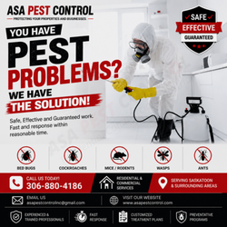 ASA Pest Control - Have you noticed more pests around your home or business lately? Whether it's rodents, cockroaches, bed bugs, ants, or wasps, ignoring the p