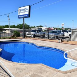 Burton Pools & Spas - Inground swimming pool on display