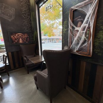 Stone's Throw Coffee & Market - Stone Throws Coffee House all ready for Halloween !! - Coffee & Tea Near Me - Seattle, Washington Stone's Throw Coffee & Market - Stone Throws Coffee House all ready for Halloween !! - Coffee & Tea Near Me - Seattle, Washington