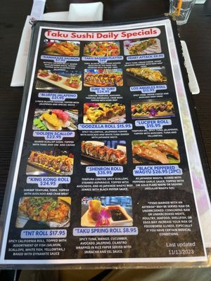 Menu photo 1 Taku Sushi Centennial, CO