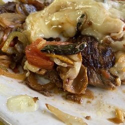 Cielito Lindo - Tomato, zucchini and squash hiding under the cheese.