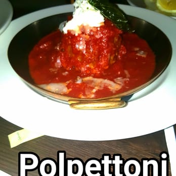 Tuscan Kitchen - Giant signature meatball of beef, veal & pork, caramelized tomato & burricotta - Italian Near Me - Burlington, Massachusetts Tuscan Kitchen - Giant signature meatball of beef, veal & pork, caramelized tomato & burricotta - Italian Near Me - Burlington, Massachusetts