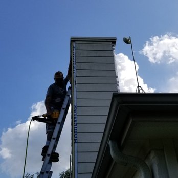 Ranch Hand Roofing - Chimney rebuilding (lap siding  trim) in Dripping Springs. - General Contractors Near Me - Dripping Springs, Texas