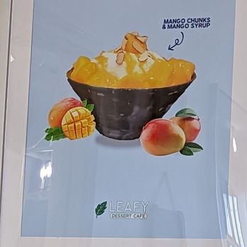 Leafy Korean Dessert Cafe - Mango bingsu - Desserts Near Me - Overland Park, Kansas Leafy Korean Dessert Cafe - Mango bingsu - Desserts Near Me - Overland Park, Kansas