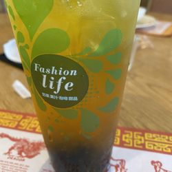 China Delight - Passionfruit tea with boba