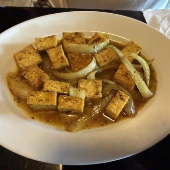 Demi's Noodle House - Lemongrass tofu with "veggies" and rice - Vietnamese Near Me - Palmetto, Florida Demi's Noodle House - Lemongrass tofu with "veggies" and rice - Vietnamese Near Me - Palmetto, Florida