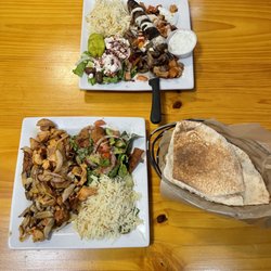 Hala’s Mideast Eatery And Market - Meat Trio and Grilled Chicken Combo Plate