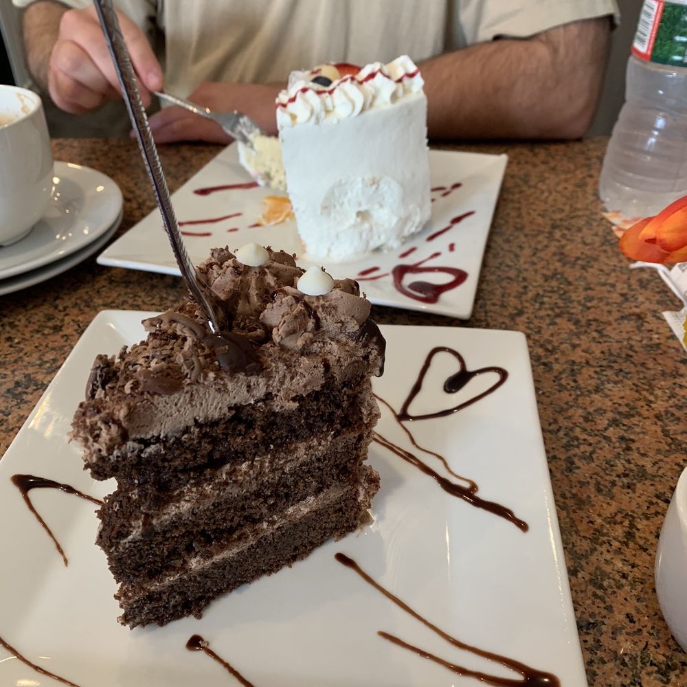 Chocolate cake and tres leches Chocolate cake and tres leches
