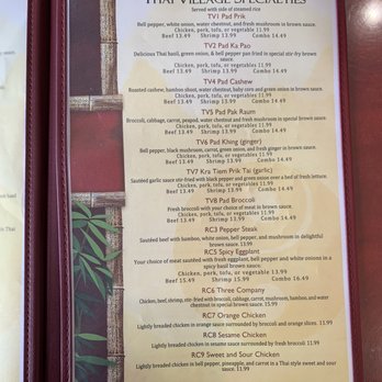 Thai Village - Menu - Thai Near Me - Tulsa, Oklahoma