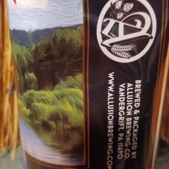 allusion brewing - a close up of a can of beer - Breweries Near Me - Vandergrift, Pennsylvania
