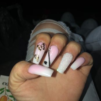 Coco Nails Bar - T did this set on me - Nail Salons Near Me - Fayetteville, North Carolina Coco Nails Bar - T did this set on me - Nail Salons Near Me - Fayetteville, North Carolina