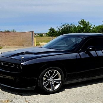 Discount Tire - 2015 Dodge Challenger & our Doberman at a Park in Pflugerville. - Auto Repair Near Me - Manor, Texas Discount Tire - 2015 Dodge Challenger & our Doberman at a Park in Pflugerville. - Auto Repair Near Me - Manor, Texas