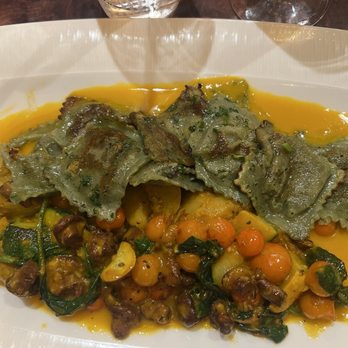 Carthay Circle Restaurant - Vegetarian option for Summer 2025, Mushroom ravioli - New American Near Me - Anaheim, California