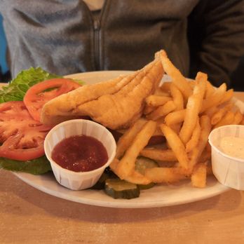 Sam & Omie's Restaurant - Fish sandwich and fries - American Near Me - Nags Head, North Carolina Sam & Omie's Restaurant - Fish sandwich and fries - American Near Me - Nags Head, North Carolina