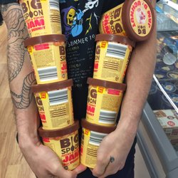 ALDI - Just the right amount love this icecream and its $3.99 Big spoon jam doughnut