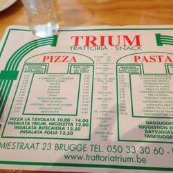 Trium - The menu