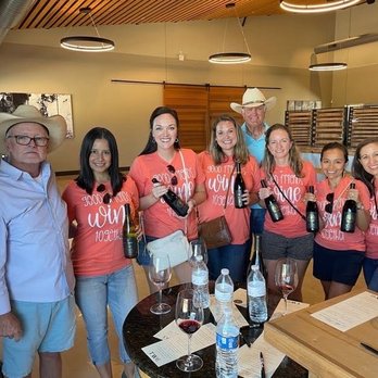 Texas Wine Tours - TWC- fab wine and Lee is in the back! - Wine Tours Near Me - Fredericksburg, Texas