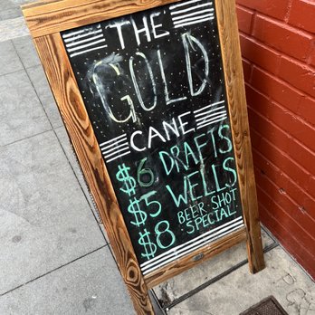 Gold Cane Cocktail Lounge - a chalkboard sign - Dive Bars Near Me - San Francisco, California Gold Cane Cocktail Lounge - a chalkboard sign - Dive Bars Near Me - San Francisco, California