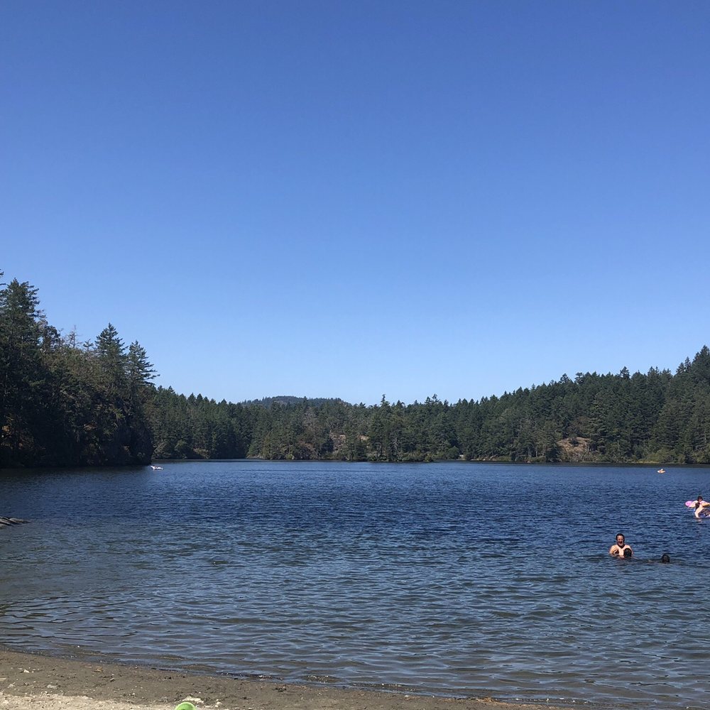 Thetis Lake - Main beach - Lakes Near Me - View Royal, British Columbia Thetis Lake - Main beach - Lakes Near Me - View Royal, British Columbia