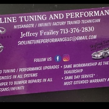 Skyline Tuning And Performance - Auto Repair Near Me - Porter, Texas Skyline Tuning And Performance - Auto Repair Near Me - Porter, Texas
