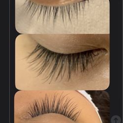 Before and after individual lashes Extention by Lisa