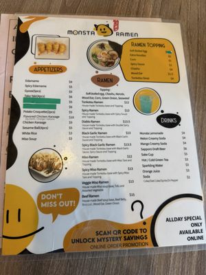Menu photo 6 Monsta Ramen San Diego, CA Menu photo 6 Monsta Ramen San Diego, CA