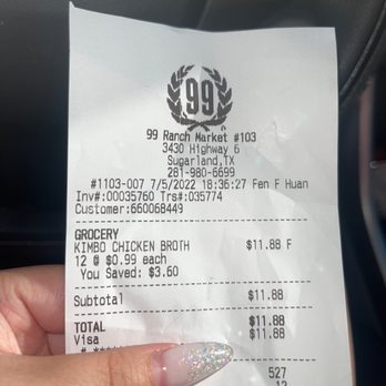 99 Ranch Market - What I was charged - Seafood Markets Near Me - Sugar Land, Texas 99 Ranch Market - What I was charged - Seafood Markets Near Me - Sugar Land, Texas