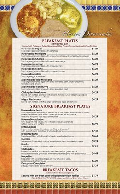 Menu photo 2 Taqueria Los Reyes Houston, TX