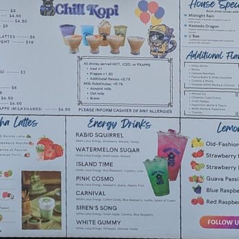 Chill Kopi - Menu Jan 2025 - Coffee & Tea Near Me - Chandler, Arizona Chill Kopi - Menu Jan 2025 - Coffee & Tea Near Me - Chandler, Arizona