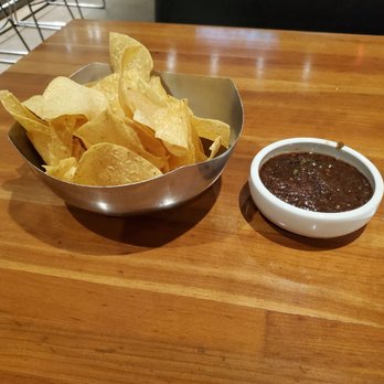 Cantina Laredo - Chips and brown salsa. It was good - Mexican Near Me - Bloomington, Minnesota