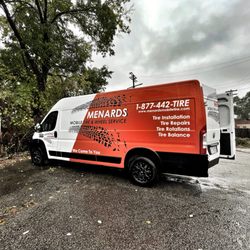 Menard's Mobile Tire & Wheel - Menards getting ready for my install.