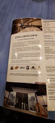 Menu photo 2 Taylor's Cafe Philadelphia, PA Menu photo 2 Taylor's Cafe Philadelphia, PA