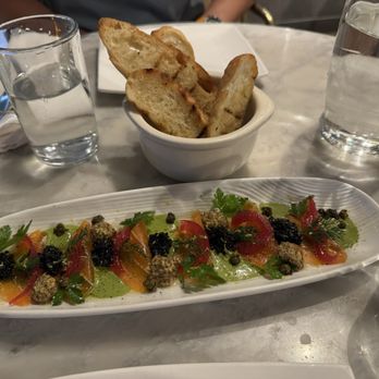 Willow Vegan Bistro - Salmon crudo - Vegan Near Me - New York, New York Willow Vegan Bistro - Salmon crudo - Vegan Near Me - New York, New York