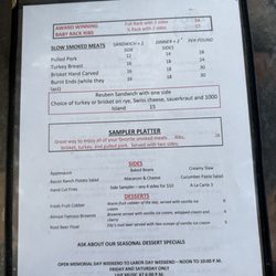 B-MAN BBQ - Menu