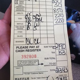 a receipt for a cash register a receipt for a cash register