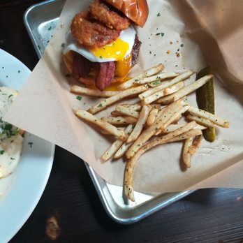Working Class - Bbq bacon burger with eggs - Breakfast & Brunch Near Me - San Diego, California Working Class - Bbq bacon burger with eggs - Breakfast & Brunch Near Me - San Diego, California