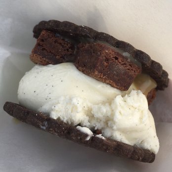 Peace Pie - Salted caramel brownie ice cream sandwich - Ice Cream & Frozen Yogurt Near Me - Cape May, New Jersey Peace Pie - Salted caramel brownie ice cream sandwich - Ice Cream & Frozen Yogurt Near Me - Cape May, New Jersey