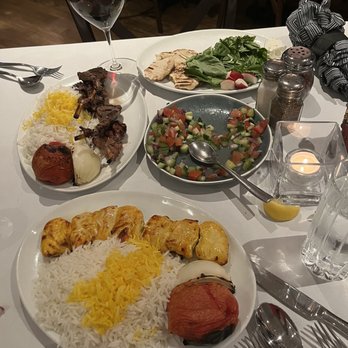 Shiraz Kitchen & Wine Bar - Lamb Chops Kabob Saffron chicken kabob - boneless - Persian/Iranian Near Me - New York, New York Shiraz Kitchen & Wine Bar - Lamb Chops Kabob Saffron chicken kabob - boneless - Persian/Iranian Near Me - New York, New York