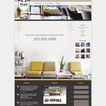 Midnight Coffee Creative - Our website for STAG Hair Parlor. - Web Design Near Me